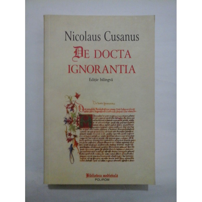 DE DOCTA IGNORANTIA - Nicolaus Cusanus
